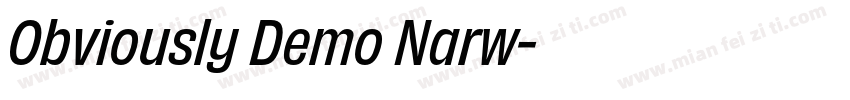 Obviously Demo Narw字体转换